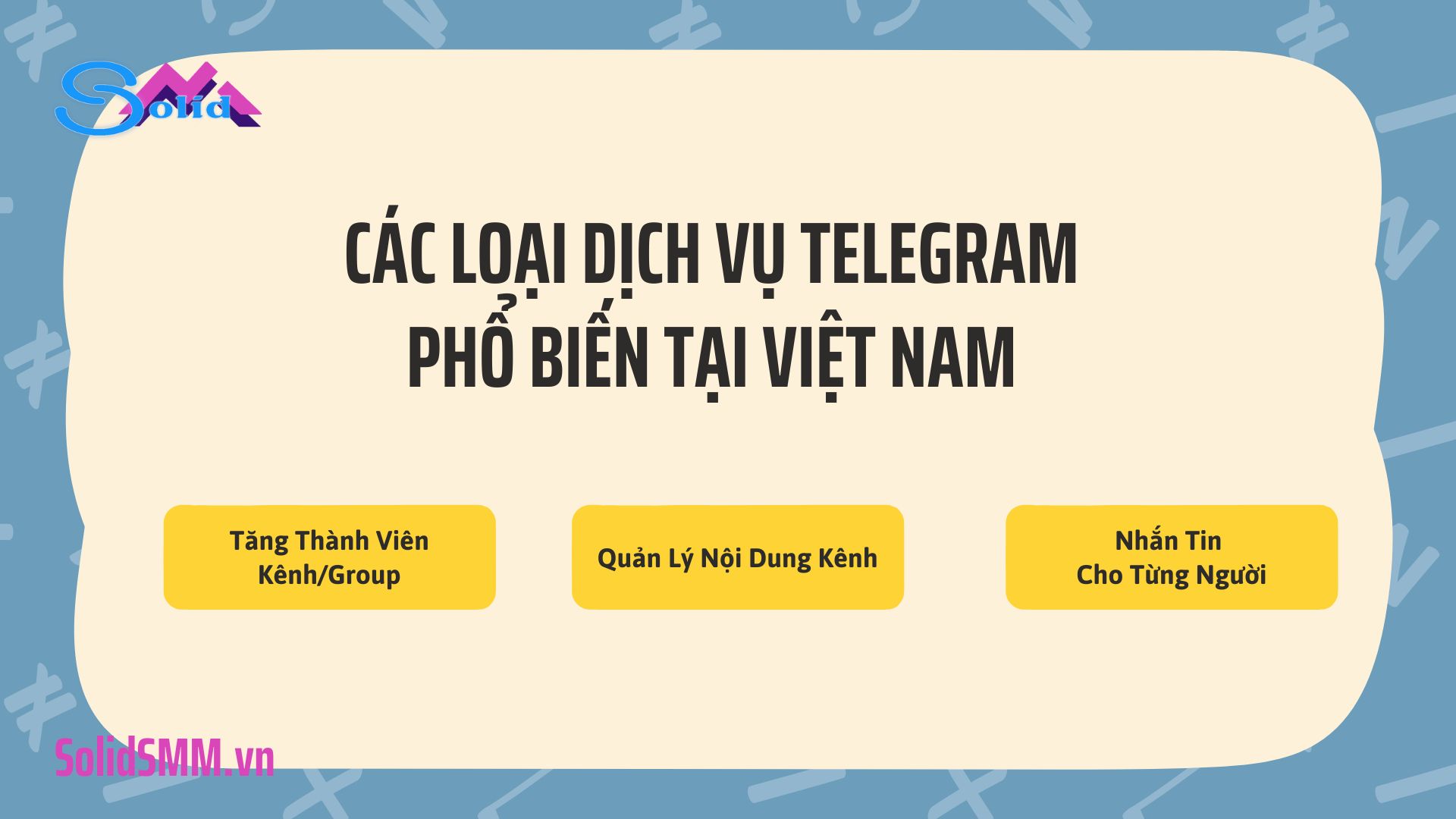 Các loại dịch vụ Telegram phổ biến tại Việt Nam